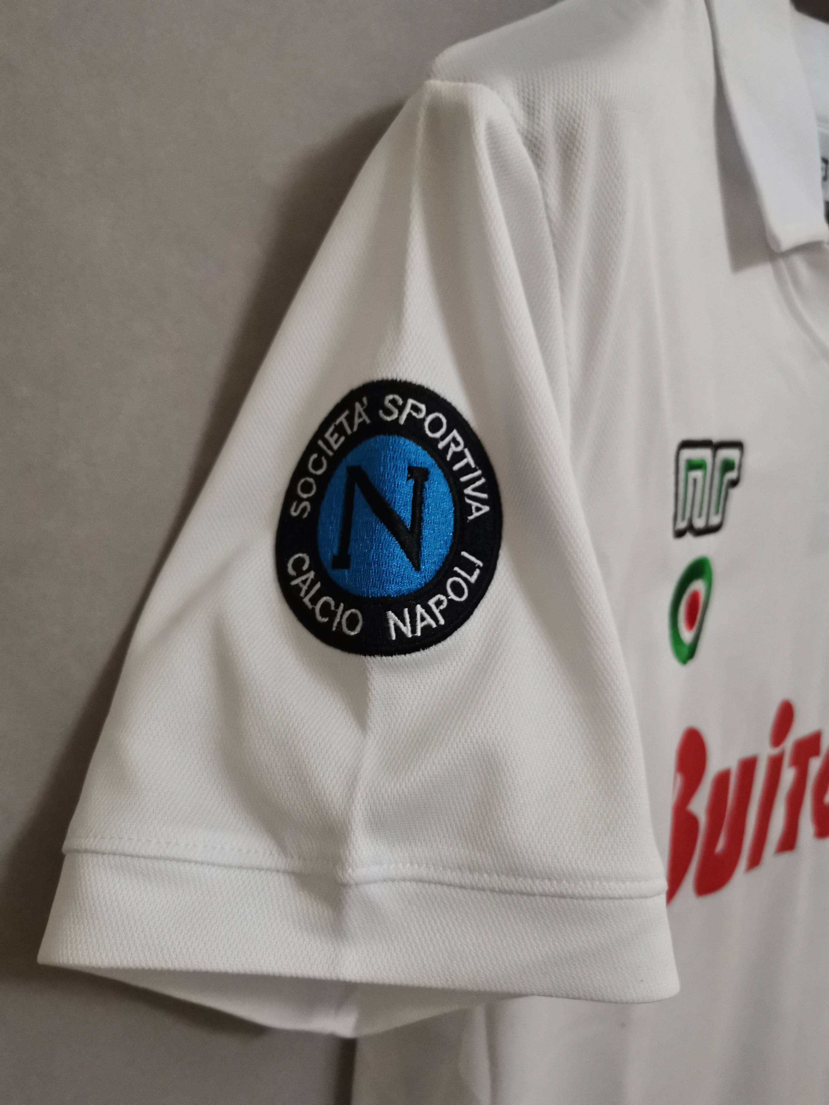 Napoli Away Shirt White 1987/88