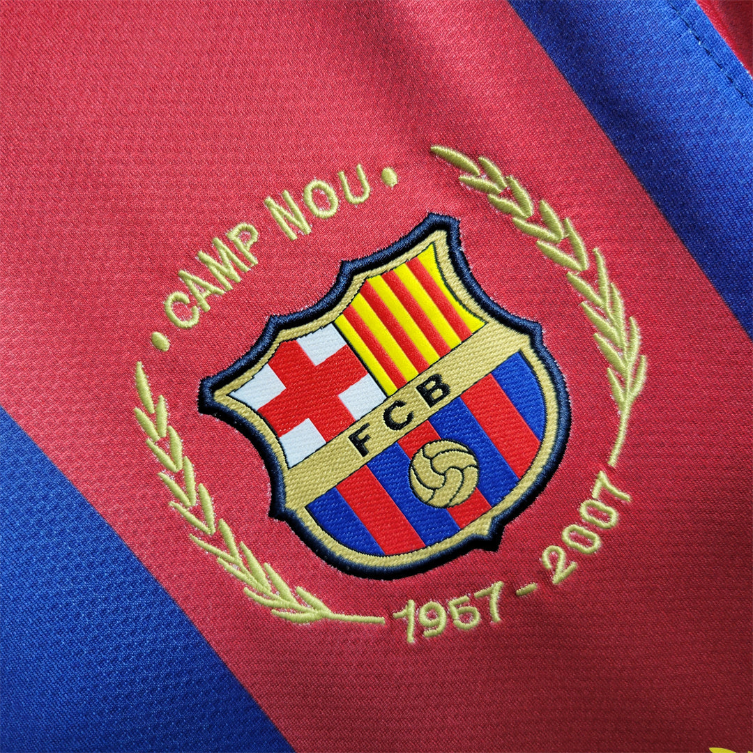 Ronaldinho Barcelona Home 50th Camp Nou Jersey 2007/08