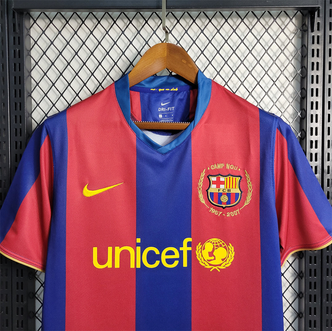 Ronaldinho Barcelona Home 50th Camp Nou Jersey 2007/08