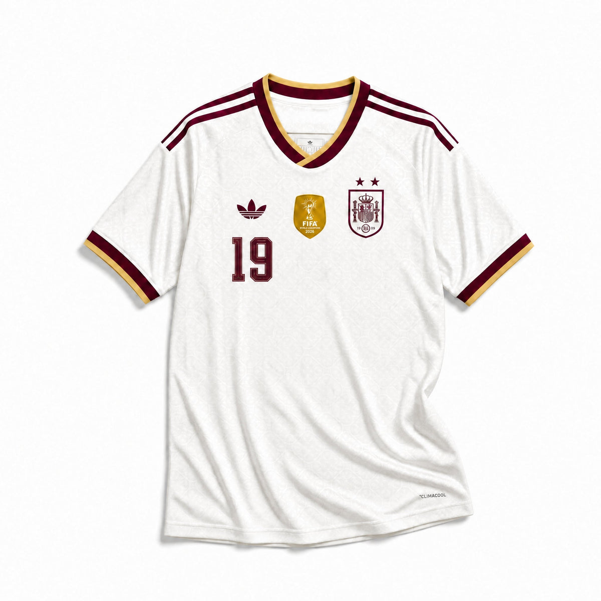 Jersey Lamine Yamal Spain Away 2026 World Cup Winner (2 Stars)
