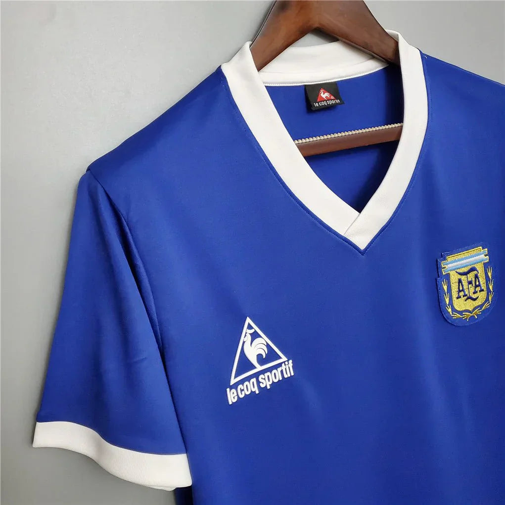 Maradona Argentina away jersey 1986