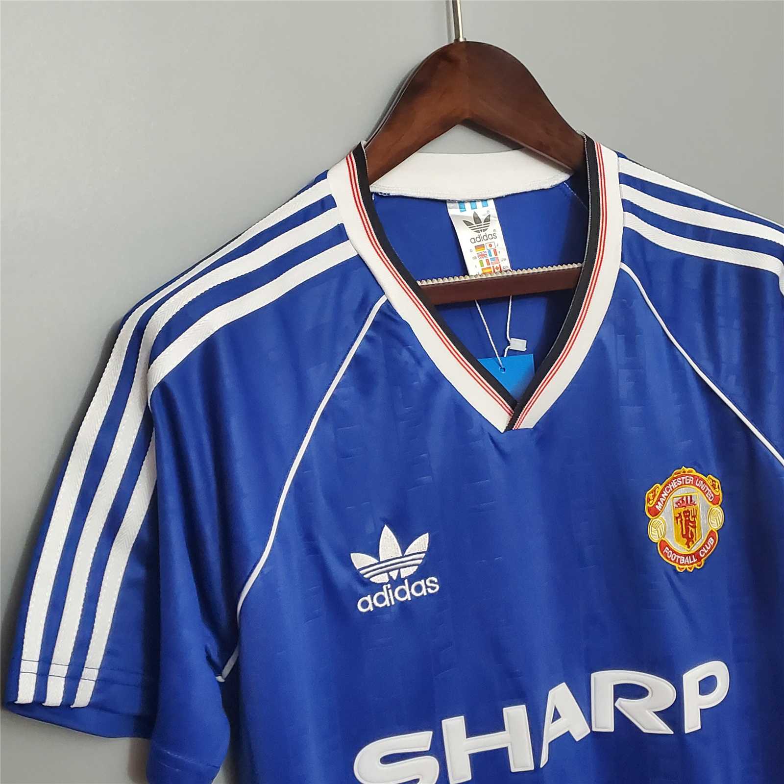 Man. United Away Shirt Blue 1988/89