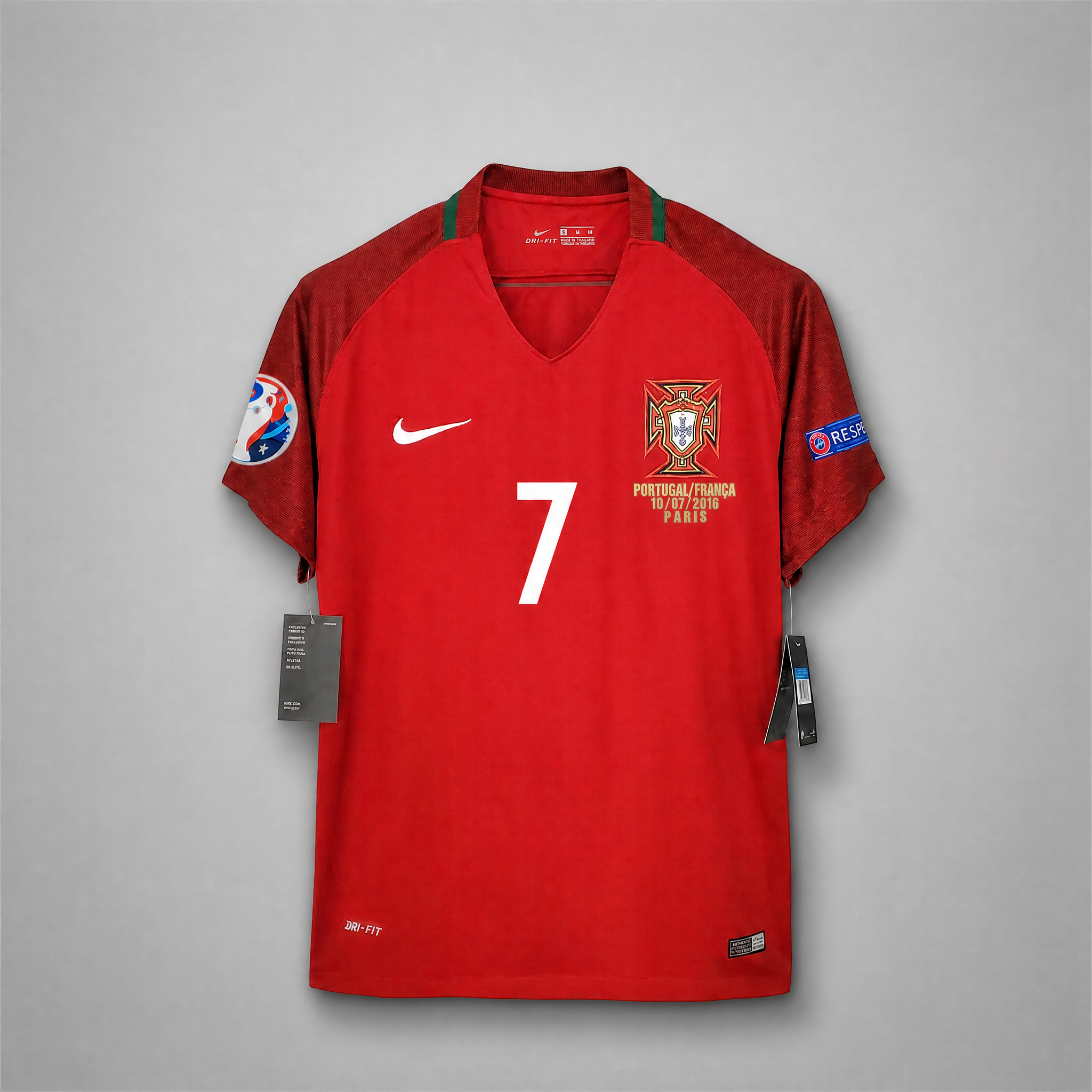 Cristiano Ronaldo CR7 Portugal Home Jersey 2016