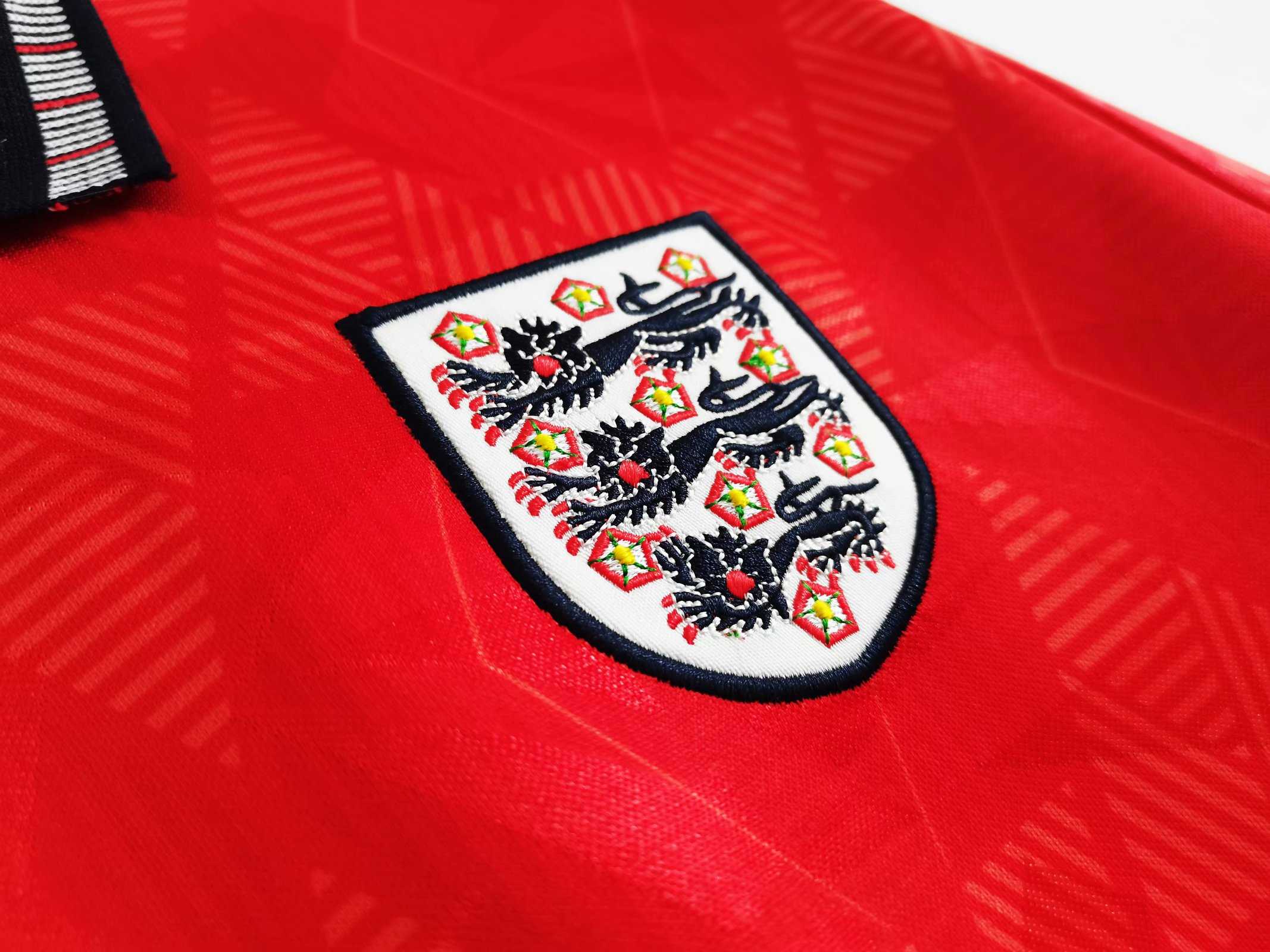 England Away Shirt Red 1990