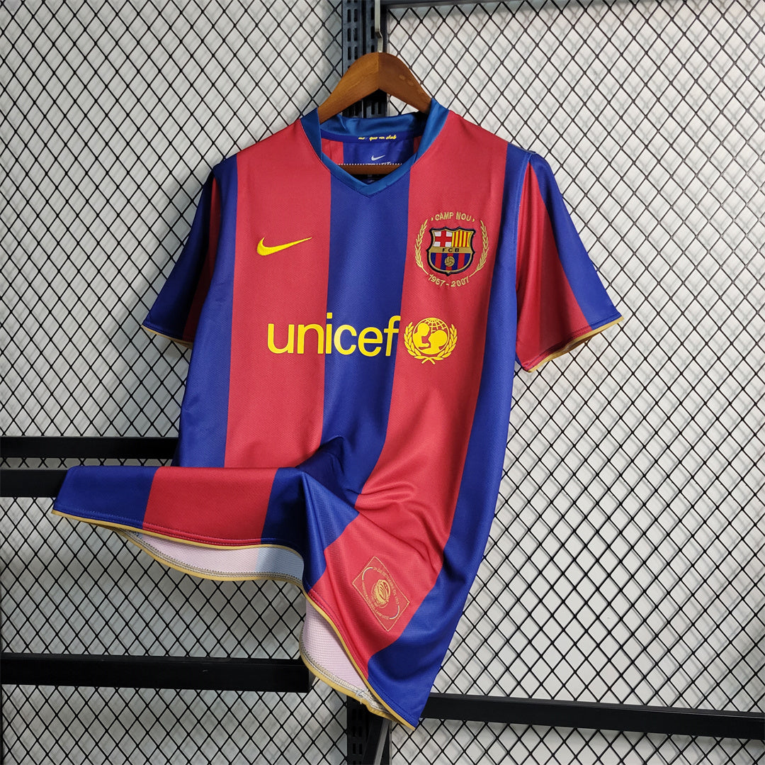 Ronaldinho Barcelona Home 50th Camp Nou Jersey 2007/08