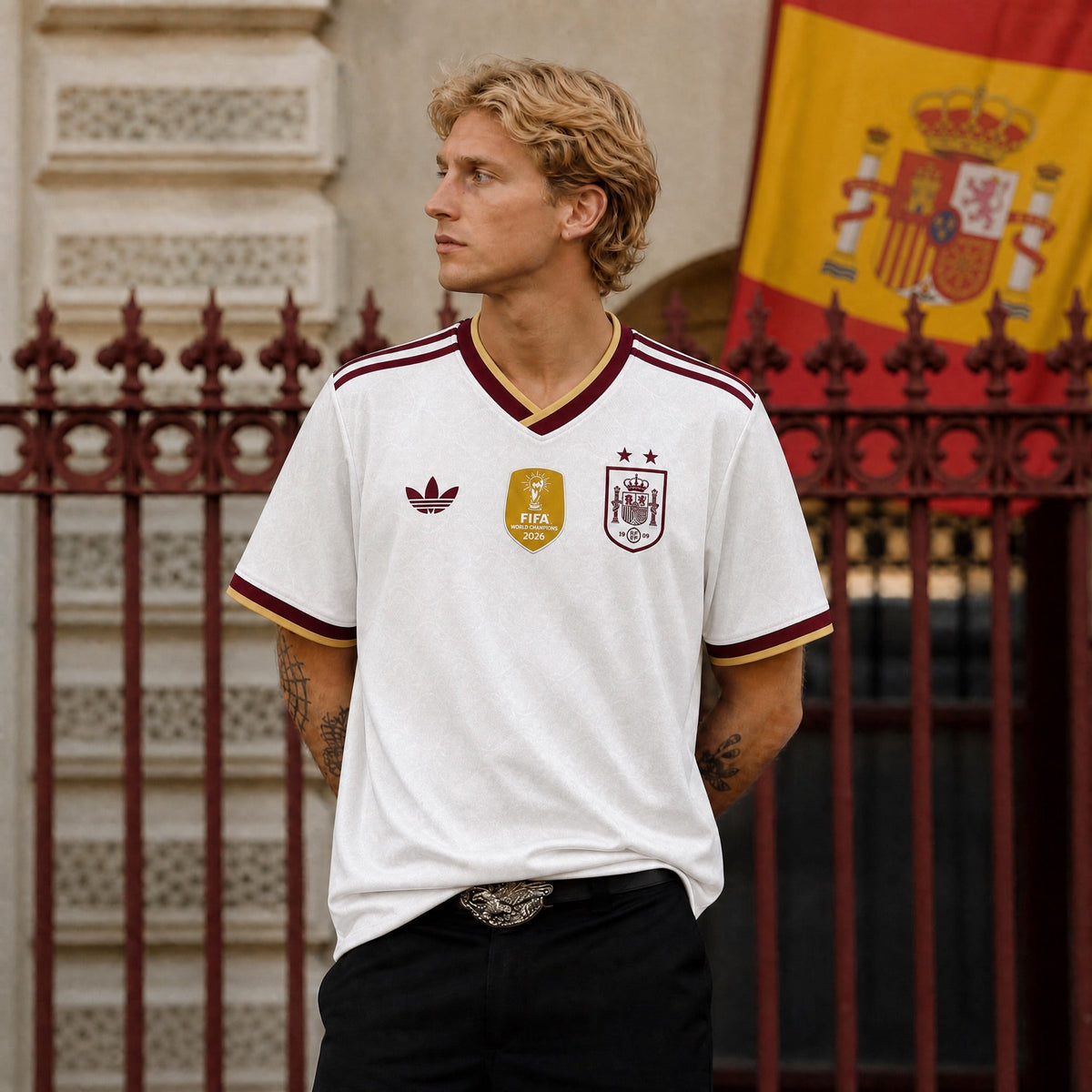 Spain Jersey "CHAMPIONS" Away 2026
