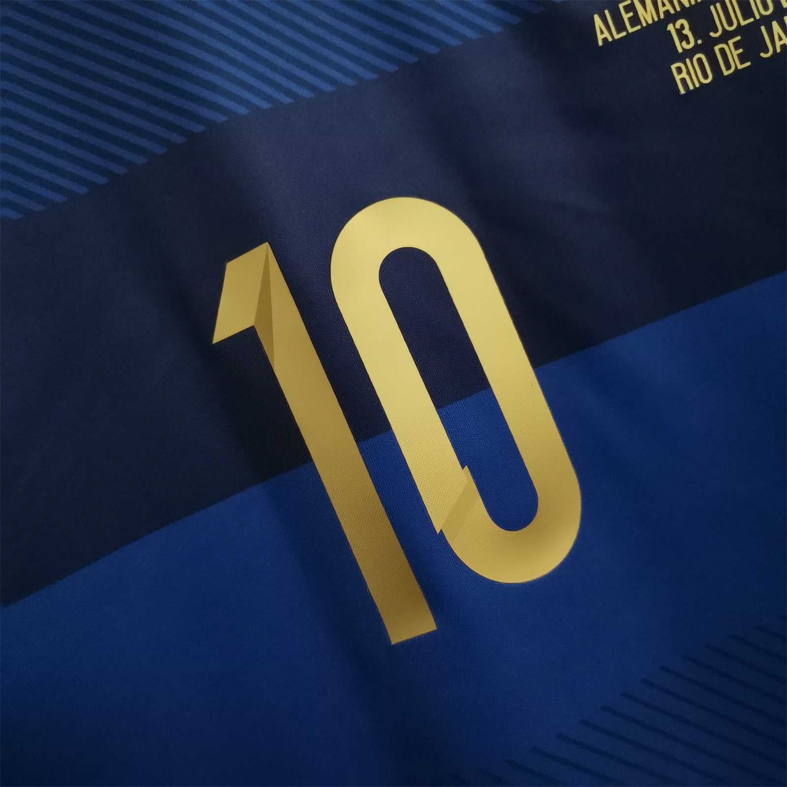 Messi Argentina Away World Cup Final 2014 Jersey