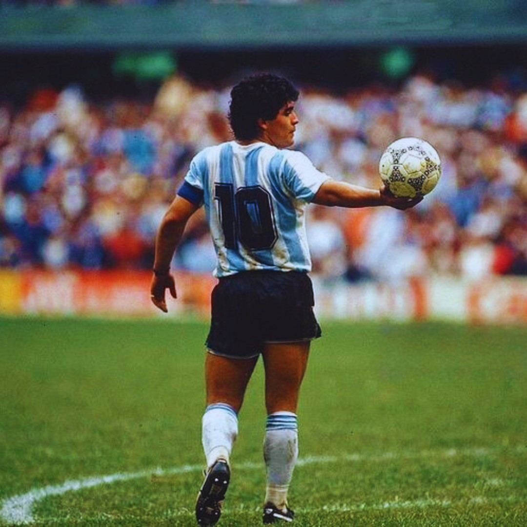 Maradona Argentina home jersey 1986 World Cup Victory